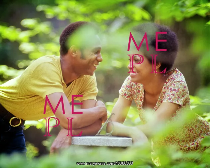 : Romantic African American Couple : Romantic African American Couple