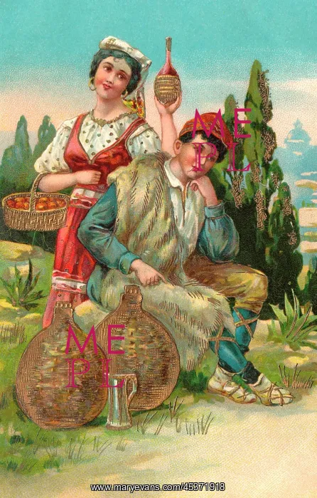 : Romantic Italian couple : Romantic Italian couple