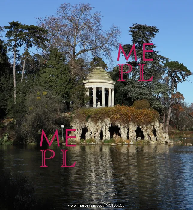 : Romantic rotunda overlooking artificial grotto : Romantic rotunda overlooking artificial grotto