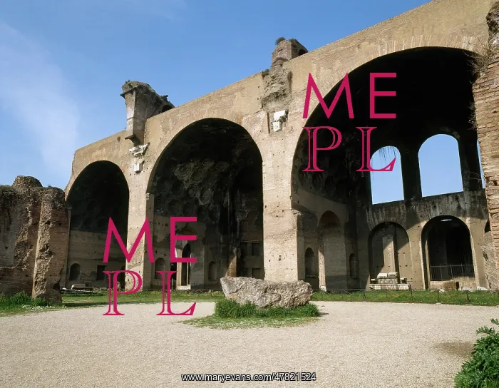 : Rome - Basilica of Maxentius and Constantine. Roman Forum : Rome - Basilica of Maxentius and Constantine. Roman Forum