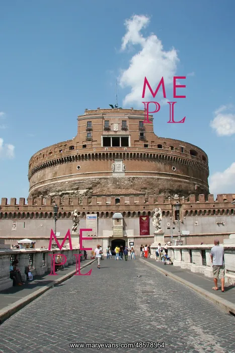 : Rome. Mausoleum of Hadrian, usually known as the Castle Sant : Rome. Mausoleum of Hadrian, usually known as the Castle Sant
