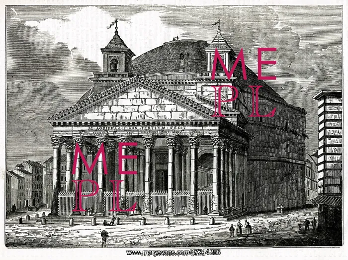 : ROME / PANTHEON 1837 : ROME / PANTHEON 1837
