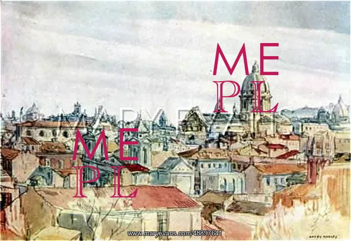 : ROME FROM THE PINCIO : ROME FROM THE PINCIO
