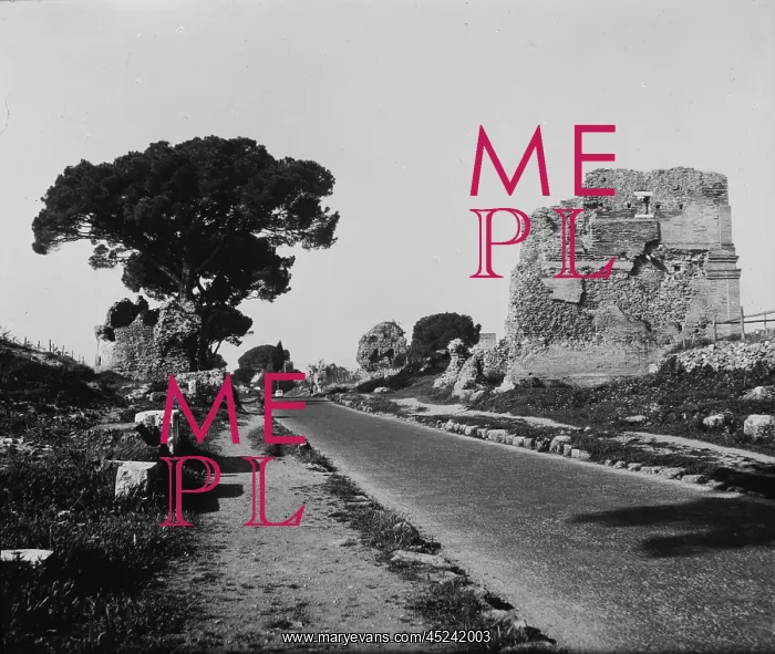 : Rome, surfaced Appian way, as a modern highway, ? : Rome, surfaced Appian way, as a modern highway, ?