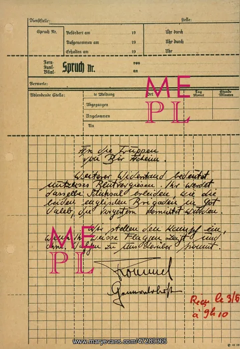  : ROMMEL LETTER, BIR HAKIM
