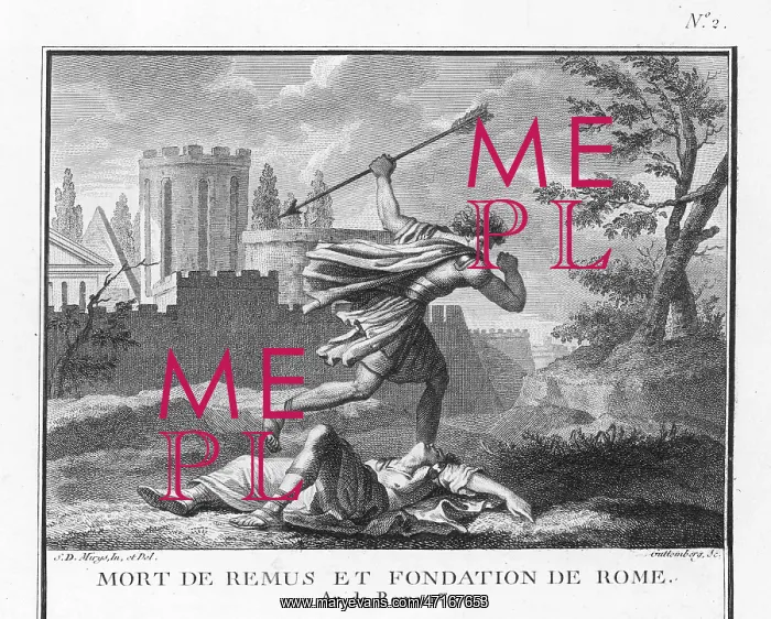 : Romulus founds Rome and kills Remus : Romulus founds Rome and kills Remus