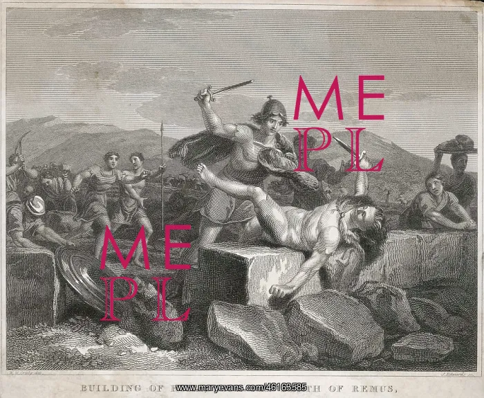 : Romulus kills Remus : Romulus kills Remus