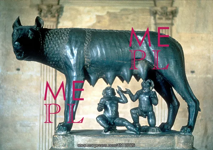 : Romulus and Remus the legendary twin founders : Romulus and Remus the legendary twin founders