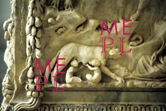 : Romulus and Remus suckling from the she-wolf : Romulus and Remus suckling from the she-wolf