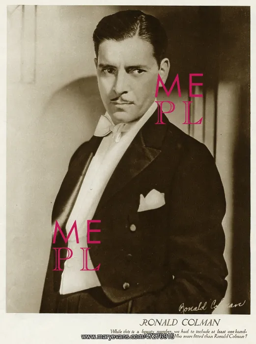 : RONALD COLMAN : RONALD COLMAN