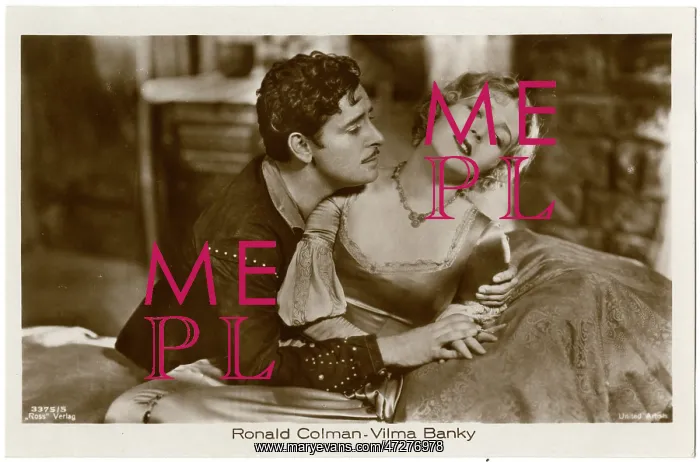 : Ronald Colman with Vilma Banky : Ronald Colman with Vilma Banky