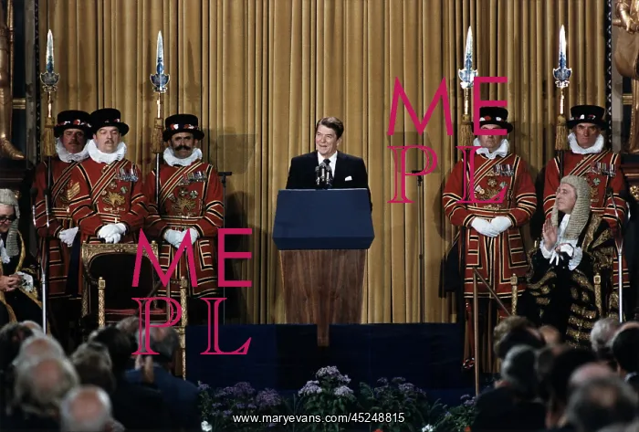  : Ronald Reagan. President Reagan addressing the