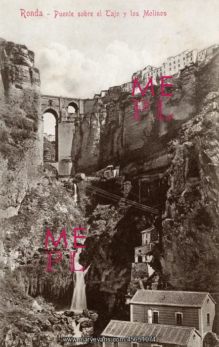  : Ronda, Spain - Bridge over the Tagus and the Mills