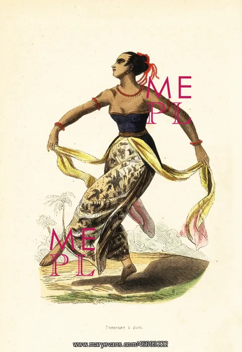 : Ronggeng or rongging, dancing girl of Java, Indonesia : Ronggeng or rongging, dancing girl of Java, Indonesia