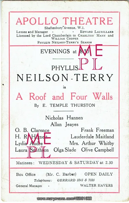 : A Roof and Four Walls by E Temple Thurston : A Roof and Four Walls by E Temple Thurston