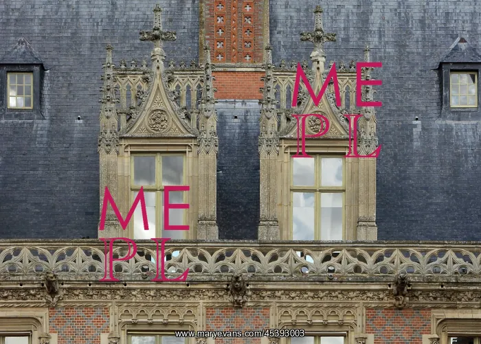 : Roof windows, Chateau de Maintenon, Eure-et-Loir, France : Roof windows, Chateau de Maintenon, Eure-et-Loir, France
