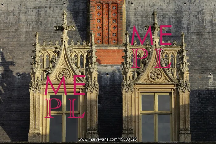 : Roof windows, Chateau de Maintenon, Eure-et-Loir, France : Roof windows, Chateau de Maintenon, Eure-et-Loir, France