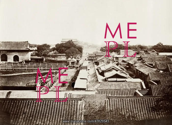 : Rooftop view, Imperial Palace, Peking, Beijing, China : Rooftop view, Imperial Palace, Peking, Beijing, China