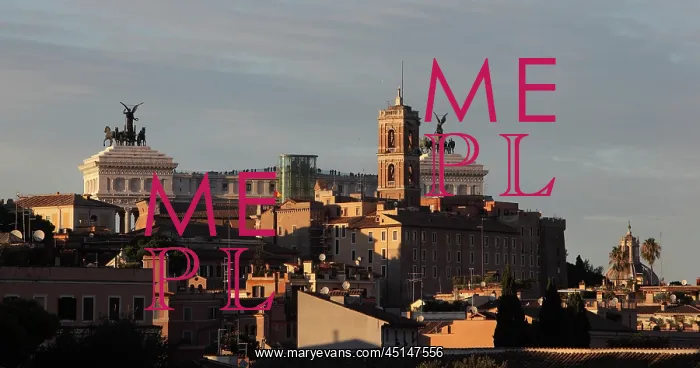 : Rooftop view at sunset, Rome, Italy : Rooftop view at sunset, Rome, Italy