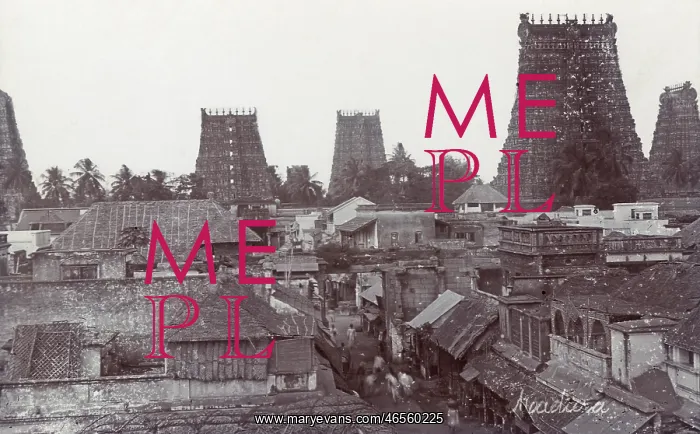 : Rooftops of Madura, India : Rooftops of Madura, India