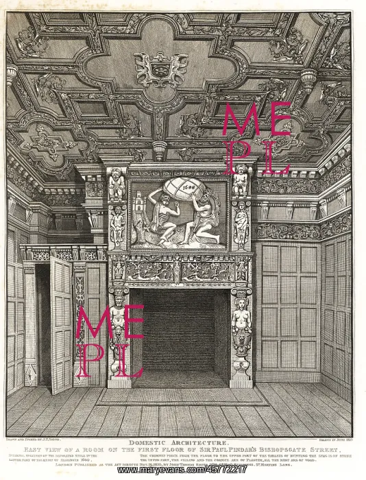 : Room on the first floor of Sir Paul Pindar's : Room on the first floor of Sir Paul Pindar's