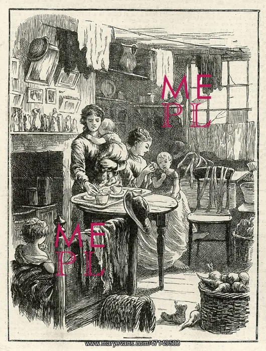 : One room slum 1872 : One room slum 1872
