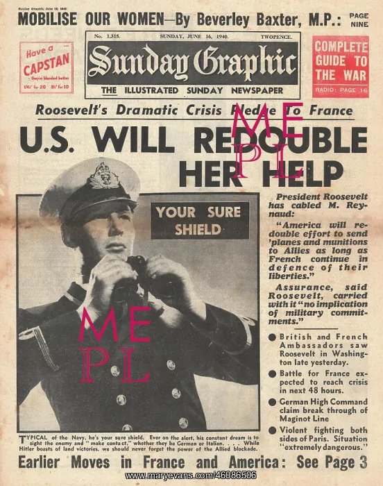 : Roosevelt pledges to send arms to the Allies : Roosevelt pledges to send arms to the Allies