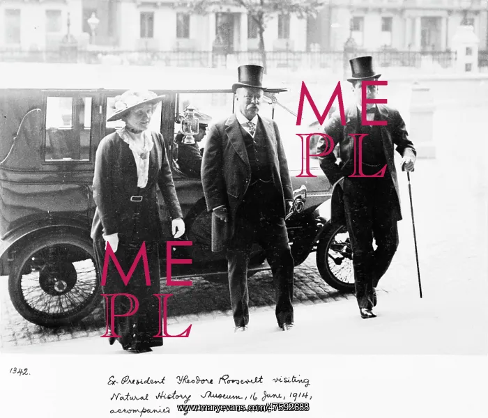 : Roosevelt visiting the Natural History Museum, London, June : Roosevelt visiting the Natural History Museum, London, June