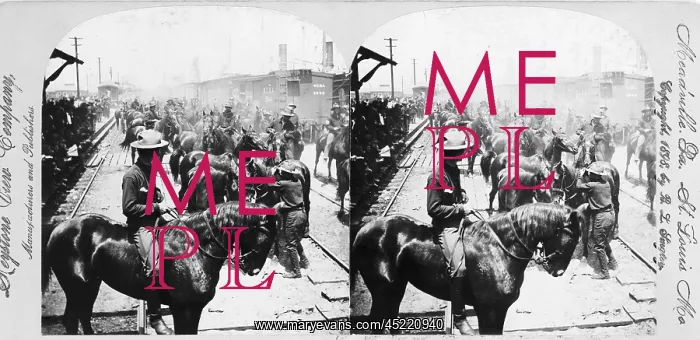 : Roosevelt's Rough Rider's arrival at Tampa, ? : Roosevelt's Rough Rider's arrival at Tampa, ?
