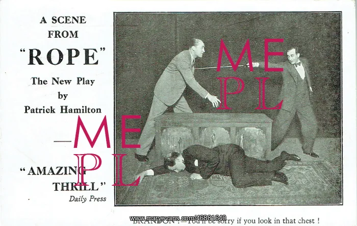 : Rope by Patrick Hamilton : Rope by Patrick Hamilton
