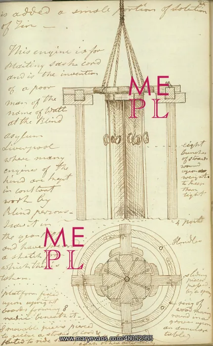: Ropemaker 1812 From Cayley's original notebook : Ropemaker 1812 From Cayley's original notebook