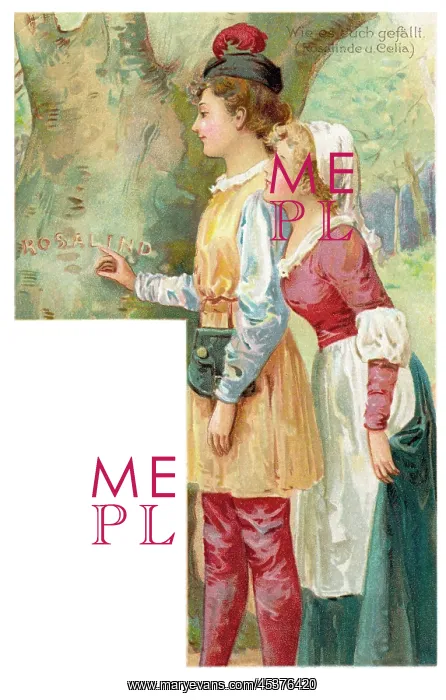 : Rosalind and Celia in As You Like It : Rosalind and Celia in As You Like It