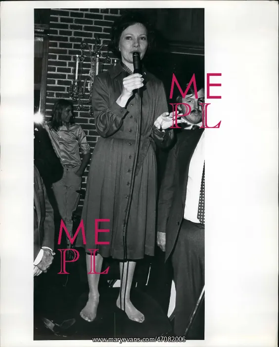: Rosalynn Carter at fundraising party : Rosalynn Carter at fundraising party