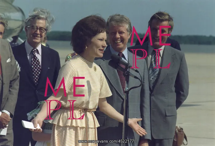 : Rosalynn Carter speaks upon her return from ? : Rosalynn Carter speaks upon her return from ?