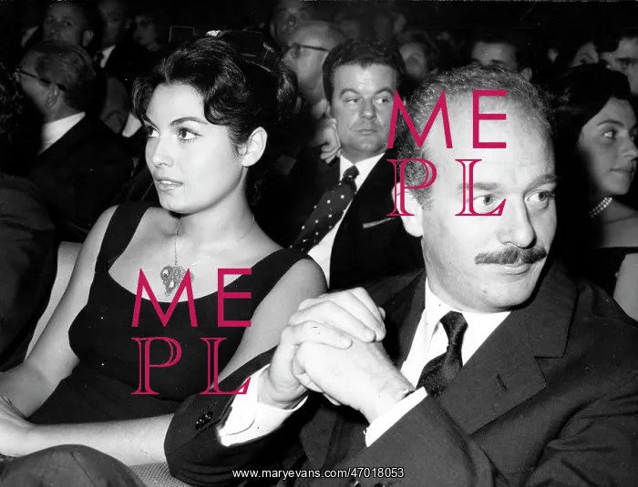: Rosanna Schiaffino, Alfredo Bini, Sistina Theatre, Rome : Rosanna Schiaffino, Alfredo Bini, Sistina Theatre, Rome