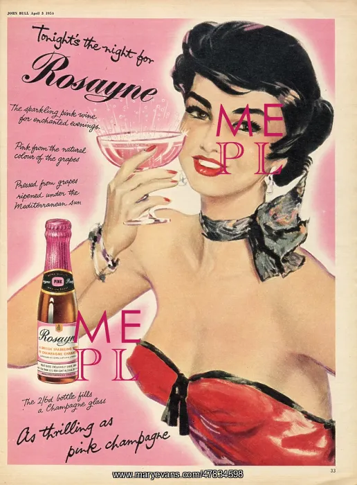 : Rosayne sparkling wine advertisement : Rosayne sparkling wine advertisement