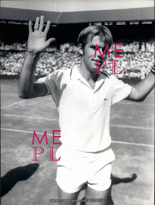 : Roscoe Tanner after tennis match at Wimbledon : Roscoe Tanner after tennis match at Wimbledon