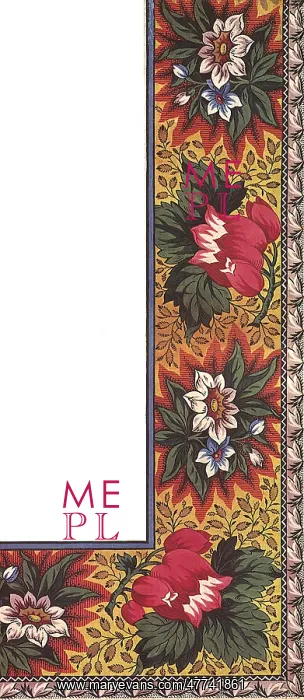  : Rose Leaf and Floral Pattern