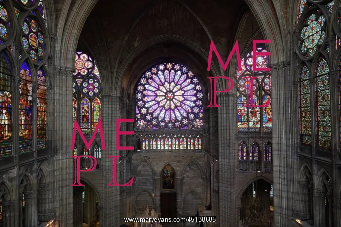 : Rose window, Basilique Saint-Denis, Saint-Denis, France : Rose window, Basilique Saint-Denis, Saint-Denis, France
