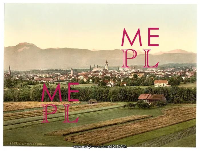  : Rosenheim, general view, Upper Bavaria, Germany