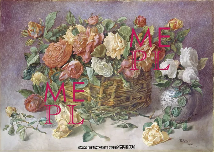 : Roses in a Basket : Roses in a Basket