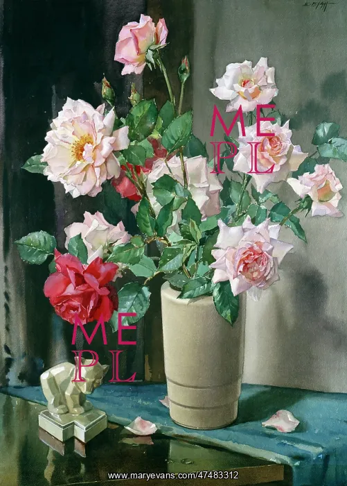 : Roses ' in ceramic vase : Roses ' in ceramic vase