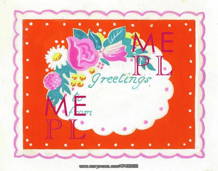 : Roses and Daisies - greetings label : Roses and Daisies - greetings label