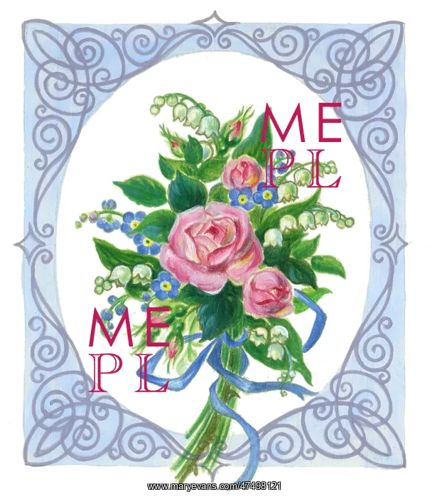  : Roses, Forget-me-nots and Lily of the Valley