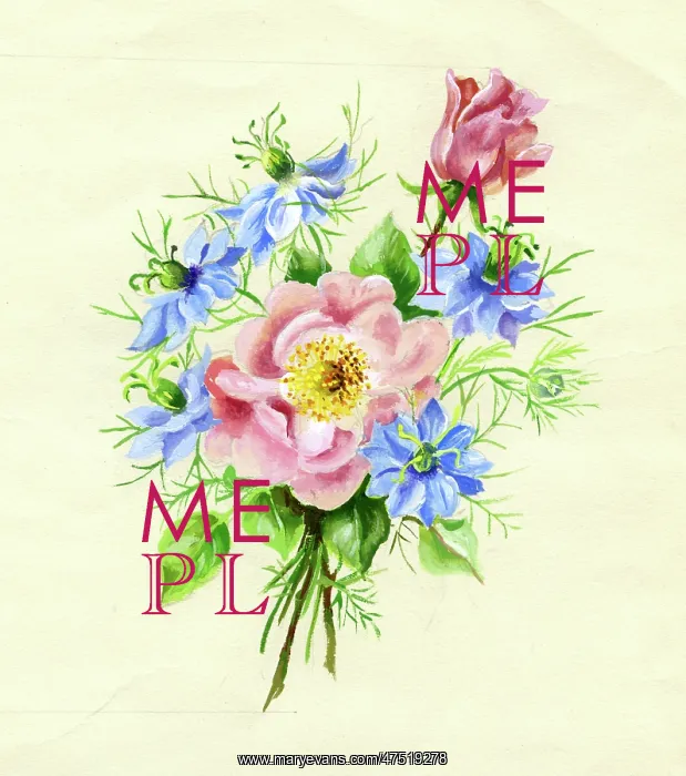  : Roses and Love-in-a-Mist