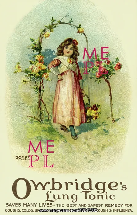 : Roses. Owbridge's lung tonic advertising : Roses. Owbridge's lung tonic advertising
