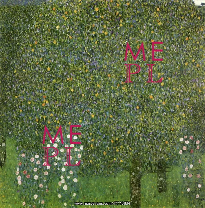  : Roses under Trees, by Klimt