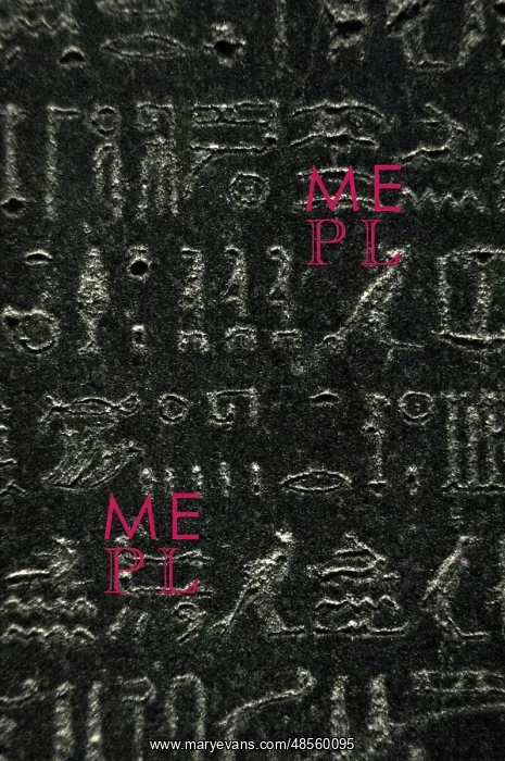 : The Rosetta Stone. Hieroglyphic scripture : The Rosetta Stone. Hieroglyphic scripture
