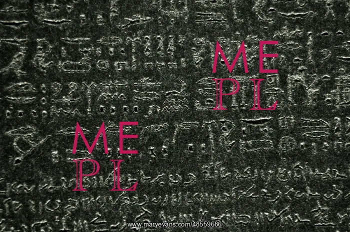 : The Rosetta Stone. Hieroglyphical and demotic scripture : The Rosetta Stone. Hieroglyphical and demotic scripture