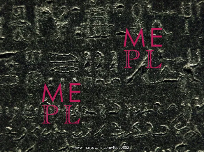 : The Rosetta Stone. Hieroglyphical and demotic scripture : The Rosetta Stone. Hieroglyphical and demotic scripture